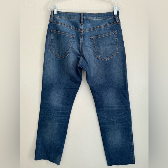 MUJI Soft Denim Straight Leg Jeans - Men's Size 30x32 - Blue - Unfinished Hems - Picture 11 of 15